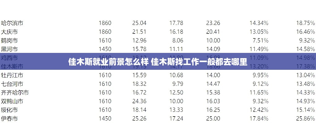 佳木斯最新招聘今天，职业发展的机遇与挑战